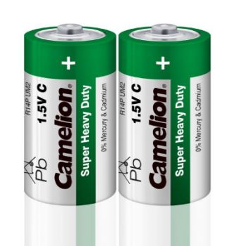 Изображение Элемент питания солевой C/R14 R14P-SP2G 1.5В SR-2 (уп.2шт) Camelion 1661
