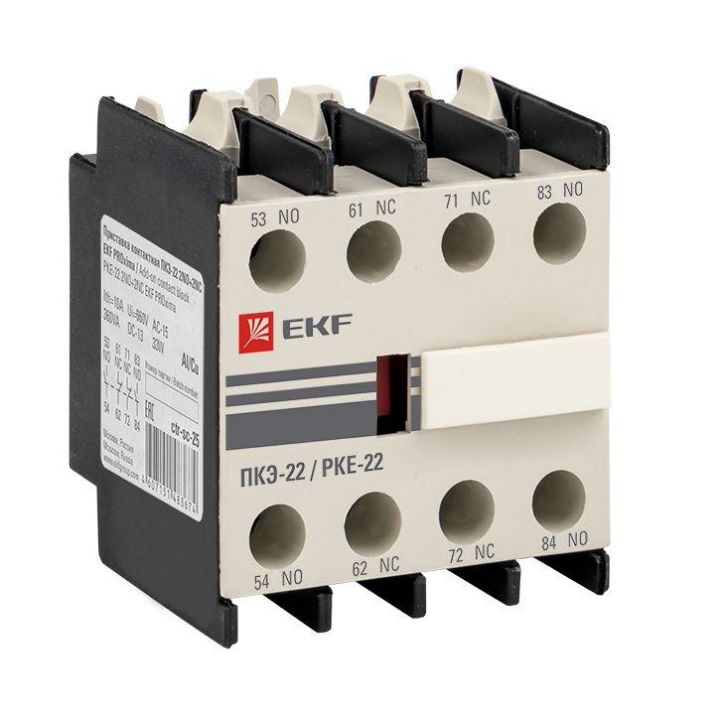Изображение Приставка контактная ПКЭ-22 2NO+2NC EKF ctr-sc-25