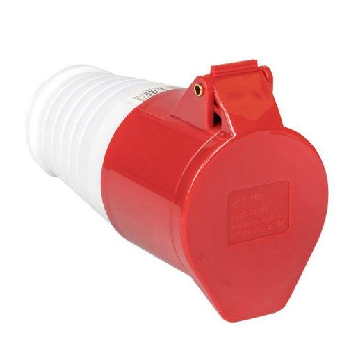 Изображение Розетка кабельная 32А 380В 3P+РЕ IP44 (224) EKF ps-224-32-380