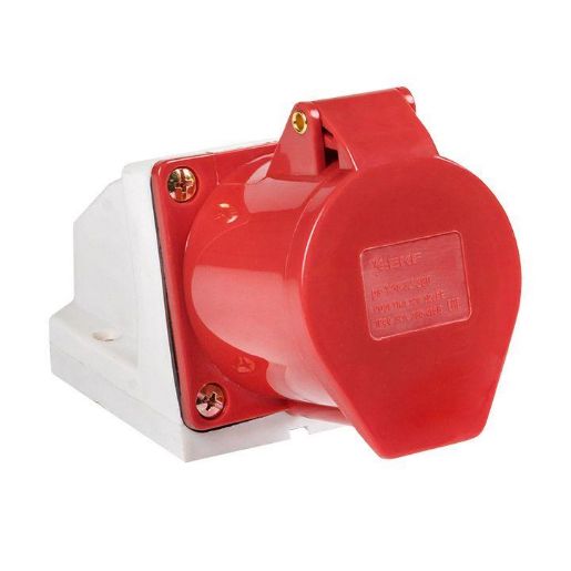 Изображение Розетка наружн. уст. 32А 380В 3P+РЕ IP44 (124) EKF ps-124-32-380