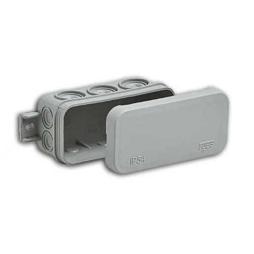 Изображение Коробка распределительная ОП 43х80х35мм IP54 10 вводов сер. Ruvinil 67091