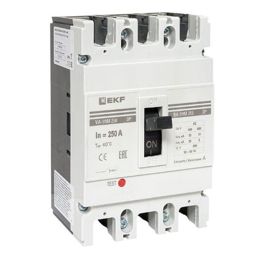 Изображение Выключатель автоматический 3п 250/250А 35кА ВА-99М PROxima EKF mccb99-250-250m