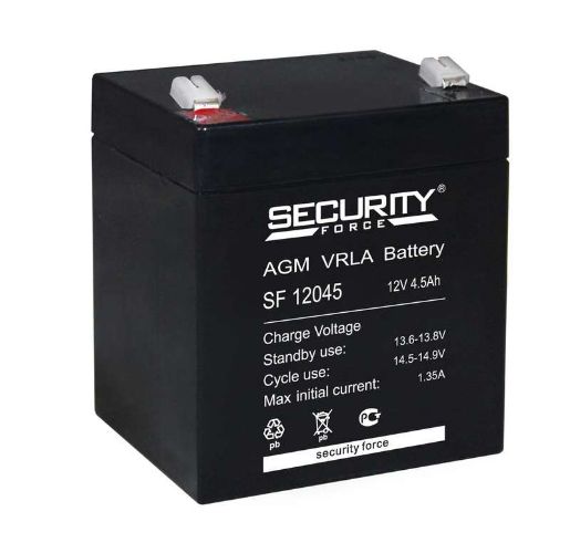 Изображение Аккумулятор ОПС 12В 4.5А.ч Security Force SF 12045