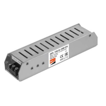 Изображение Блок питания для светодиодной ленты 100Вт 8.3А 12В IP20 BSPS метал. JazzWay 1002167A