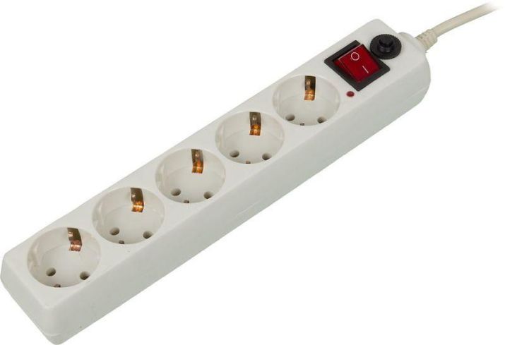 Изображение Удлинитель с сетевым фильтром 5х10м с заземл. 10А IP20 500SH-10-W 2.2кВт CCA бел. BURO 992302