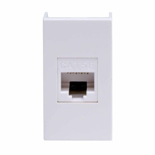 Изображение Розетка компьютерная 1-м 1мод. Viva RJ45 кат.5E бел. DKC 45038