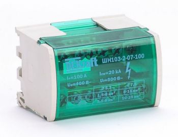 Изображение Кросс-модуль ШН-103 на DIN-рейку 2х7 групп 100А DEKraft 32015DEK