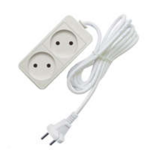 Изображение Удлинитель 2х1.5м без заземл. 10А IP20 2.2кВт ПВС Союз 481S-1201