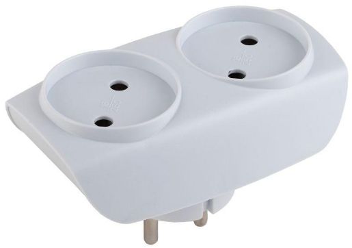 Изображение Разветвитель 2-м без заземл. 16А IP20 SP-2-W бел. Эра C0045520