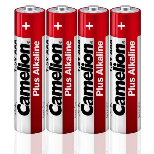 Изображение Элемент питания алкалиновый AAA/LR03 1.5В Plus Alkaline LR03-SP4 (уп.4шт) Camelion 12553