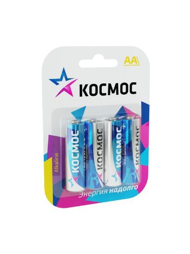 Изображение Элемент питания алкалиновый AA/LR6 BP-4 (блист.4шт) КОСМОС KOCLR64BL_classic