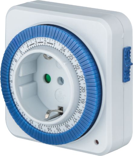 Изображение Таймер 61 558 NTR-A-S02-WH розет. электромех. Navigator 61558