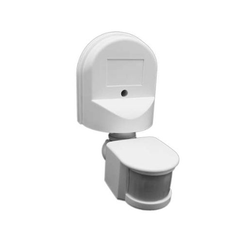 Изображение Датчик движения PMS-IR 008 1200Вт 180град. 12м IP44 WH JazzWay 5012899