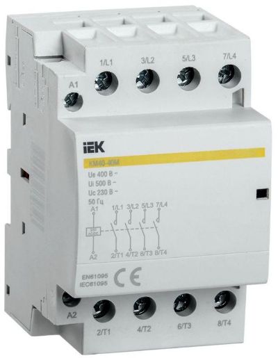 Изображение Контактор модульный КМ40-40М AC/DC IEK MKK21-40-40