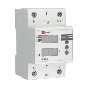 Изображение Реле напряжения и тока с дисплеем MRVA 25А PROxima EKF MRVA-25A