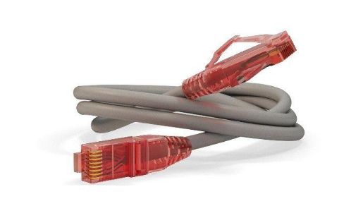 Изображение Патч-корд U/UTP кат.5e LSZH 1м PC-LPM-UTP-RJ45-RJ45-C5e-1M-LSZH-GY сер. Hyperline 42270