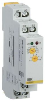 Изображение Реле тока ORI 1.6-16А 24-240В AC/24В DC IEK ORI-01-16