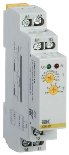 Изображение Реле тока ORI 1.6-16А 24-240В AC/24В DC IEK ORI-01-16