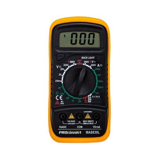 Изображение Мультиметр портативный MAS830L (DT850L) PROCONNECT 13-3021