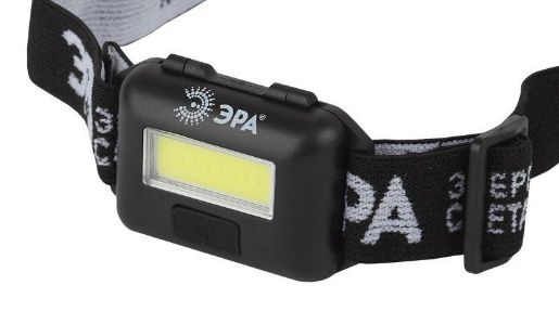 Изображение Фонарь GB-607 налобный с влагозащитой 3Вт COB LED Extra 3хААА блист. Эра Б0039620