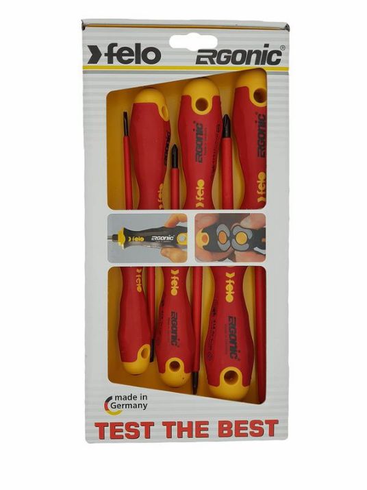 Изображение Набор диэлектрических отверток Ergonic (уп.6шт) Felo 41396198