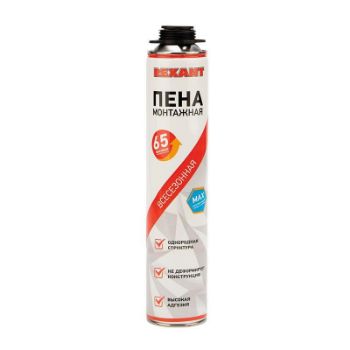 Изображение Пена монтажная всесезонная для пистолета 65л max Rexant 89-0901