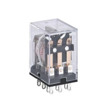 Изображение Реле промежуточное JZX-22F(D) 3 конт. с инд. LED 5А 24В AC CHINT 285356