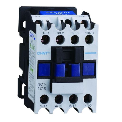 Изображение Контактор NC1-1210 12А 400В/АС3 1НО 50Гц (R) CHINT 221373
