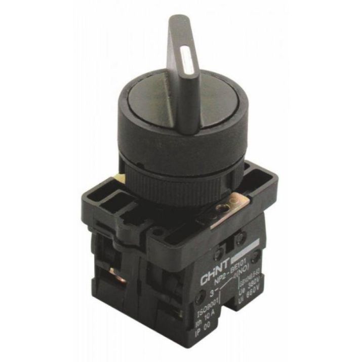 Изображение Переключатель NP2-ED33 3 полож. с фиксацией 2НО IP40 CHINT 574822