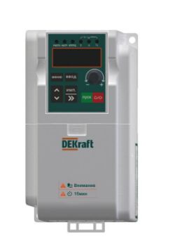 Изображение Преобразователь частоты DEKV060 0.75кВт 220В 1ф DEKraft DEKV060G0R75S2
