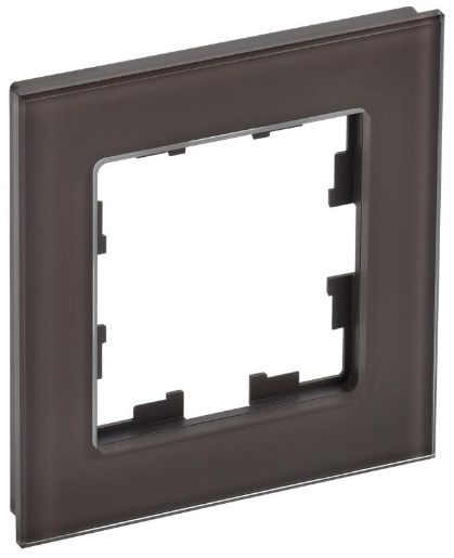 Изображение Рамка 1-м BRITE РУ-1-2-БрТБ стекло темн. бронза IEK BR-M12-G-K45