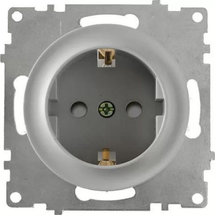 Изображение Розетка 1-м СП Florence 16А IP20 с заземл. защ. шторки винт. клеммы механизм сер. 1E10101302 OneKeyElectro 2172833