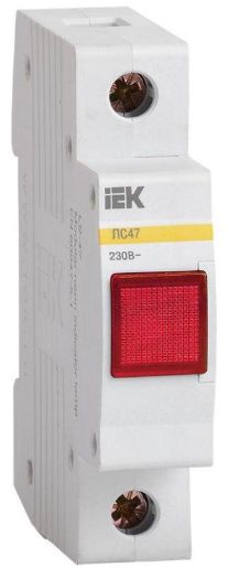 Изображение Лампа сигнальная ЛС-47 красн. IEK MLS10-230-K04