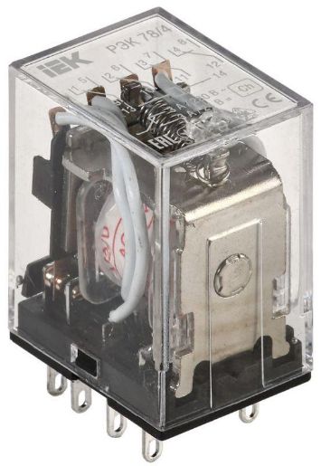 Изображение Реле РЭК 78-4 3А 24В AC IEK RRP20-4-03-024A