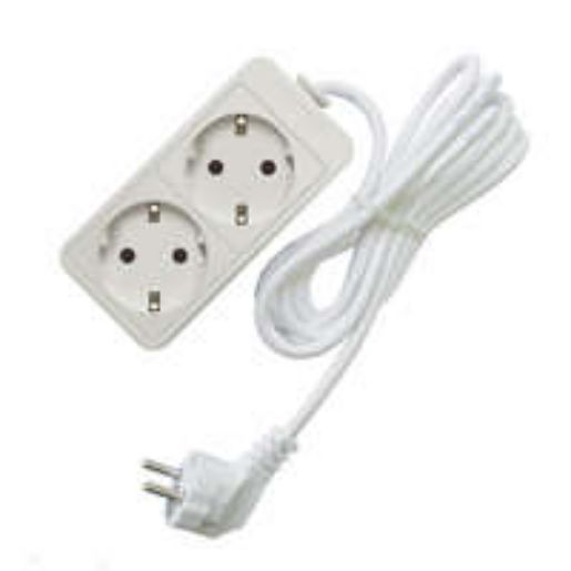 Изображение Удлинитель 2х1.5м с заземл. 16А IP20 3.5кВт ПВС Союз 481S-6201