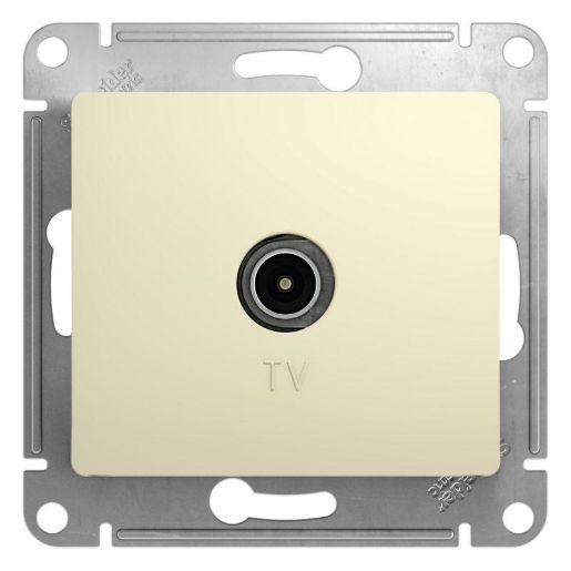 Изображение Розетка телевизионная TV Glossa коннектор механизм беж. SE GSL000293
