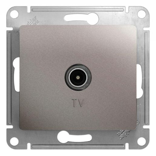 Изображение Розетка телевизионная TV Glossa коннектор механизм платина SE GSL001293