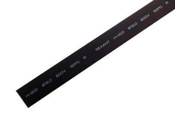 Изображение Трубка термоусадочная 12.0/6.0 1м черн. Rexant 21-2006