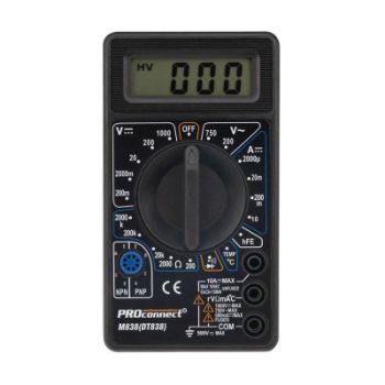 Изображение Мультиметр портативный M838 (DT838) PROCONNECT 13-3013