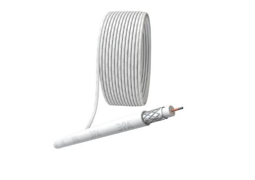 Изображение Кабель коаксиальный RG-6U CCS/оплетка Al 48проц. PVC Simple 75Ом бел. (м) Эра Б0044596
