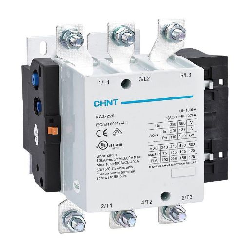 Изображение Контактор NC2-225 225А 220-240В/АС3 50Гц (R) CHINT 671400