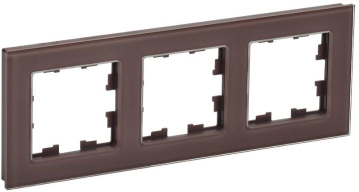 Изображение Рамка 3-м BRITE РУ-3-2-БрТБ стекло темн. бронза IEK BR-M32-G-K45