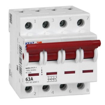 Изображение Выключатель нагрузки модульный OptiDin BM63PL-463-УХЛ3 (ВМ63PL) КЭАЗ 328176