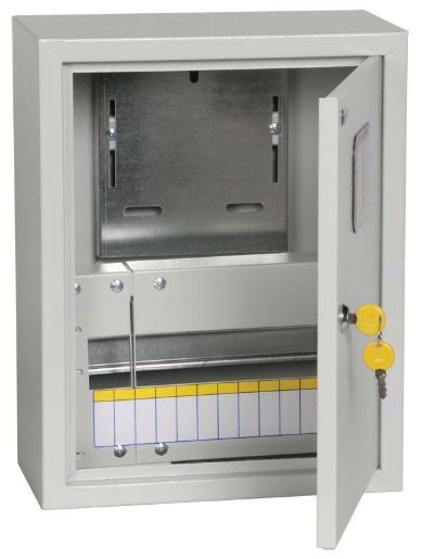 Изображение Корпус металлический ЩУРн-1/12 (395х310х165мм) IP31 TITAN IEK MKM25-N-12-31-ZO