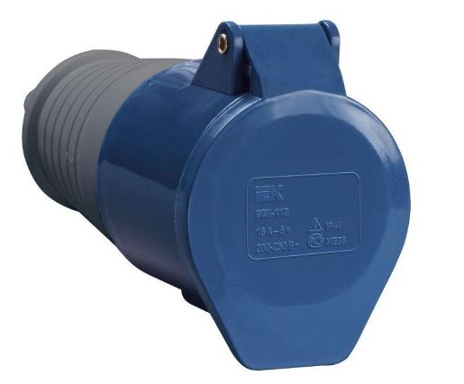 Изображение Розетка кабельная 16А 220В 2P+PЕ ССИ-213 IP44 IEK PSR21-016-3