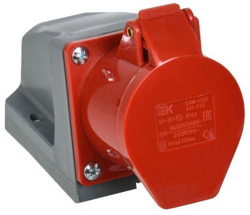 Изображение Розетка ОП ССИ-115 16А 3P+PE+N 380В IP44 IEK PSR12-016-5