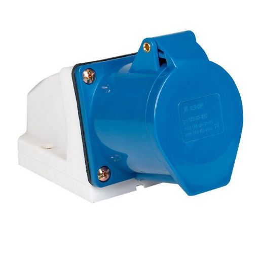 Изображение Розетка наружн. уст. 32А 220В 2P+РЕ IP44 (123) EKF ps-123-32-220