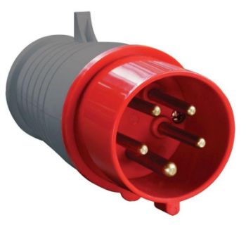 Изображение Вилка эл. каб. 16А 3P+PE+N 380В IP44 ССИ-015 IEK PSR02-016-5