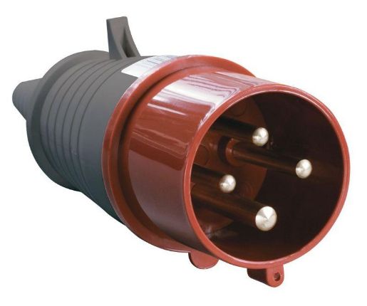 Изображение Вилка эл. каб. 32А 3P+PE 380В IP44 ССИ-024 IEK PSR02-032-4