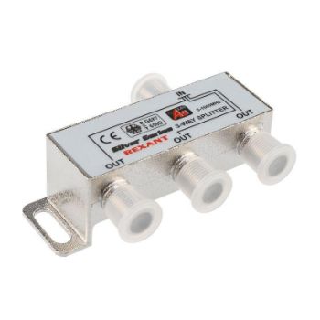 Изображение Делитель ТВ "краб" х3+4шт.F "BOX" 5-1000 МГц "Silver" Rexant 05-6102